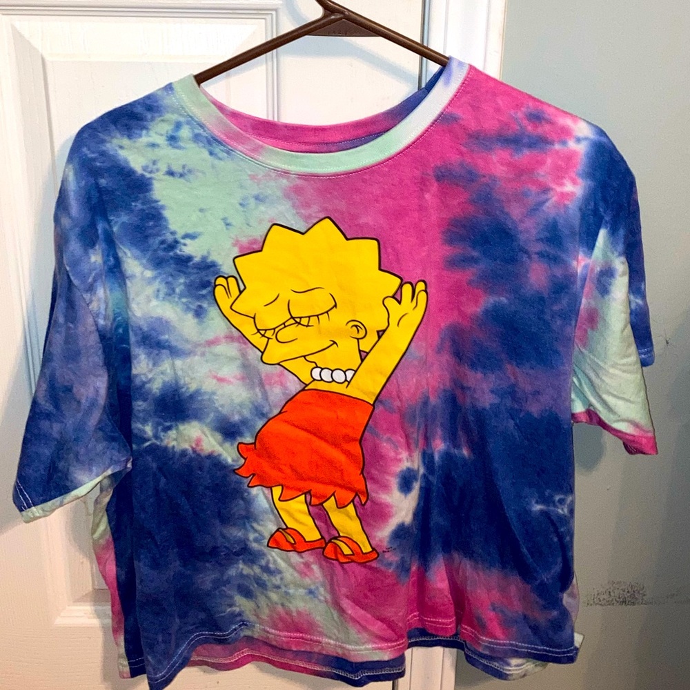 Cropped tshirt. Tie dye